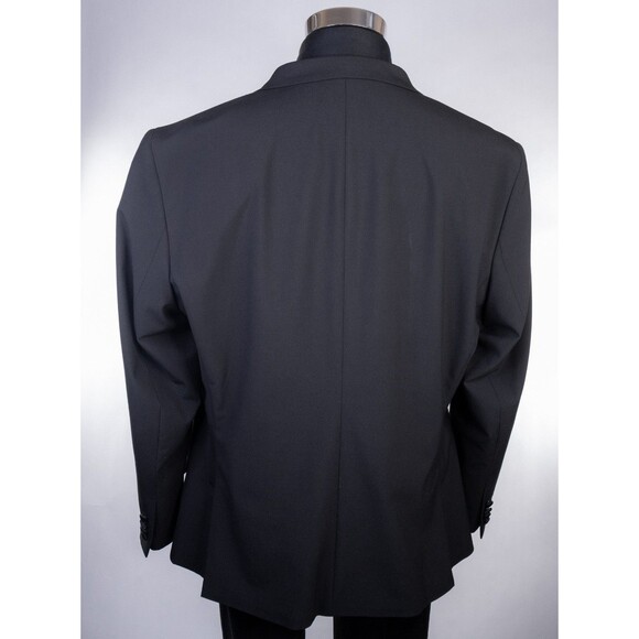 J Ferrar SLIM Tuxedo Blazer Tuxedo Jacket Coat Sz 48R Snake Pattern Two Button - Picture 8 of 13